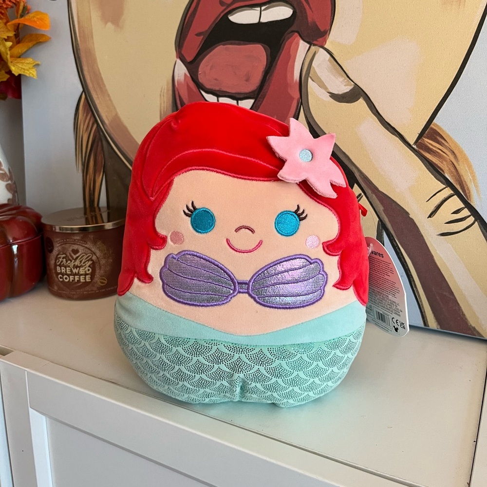 Disney Squishmallows Ariel The Little Mermaid Plush 10 inch BRAND NEW WITH TAGS